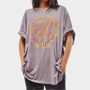 Daydreamer Fleetwood Mac Flower Tee OS Hazy Violet